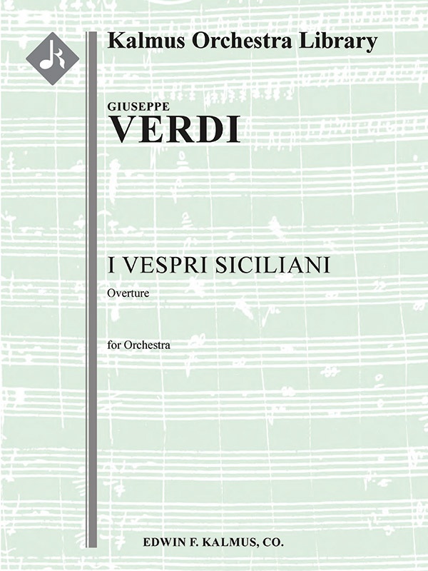 I Vespri Siciliani: Overture Score And Parts