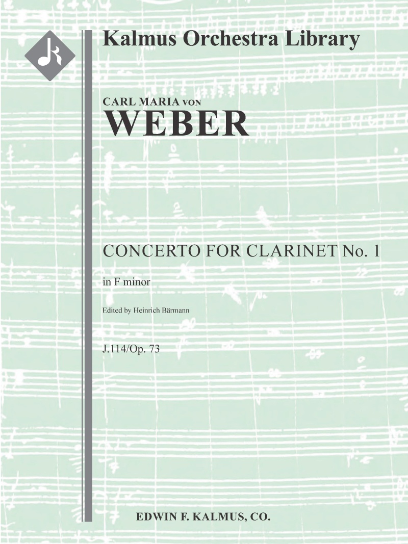 Concerto For Clarinet No. 1 In F Minor, J.114/Op. 73 Conductor Score