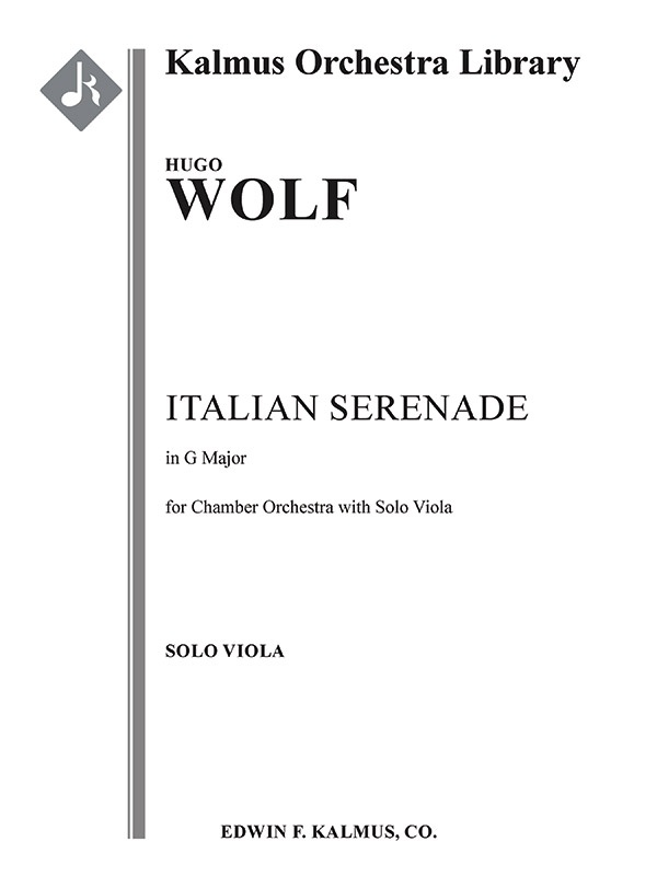 Italian (Italianische) Serenade Solo Va