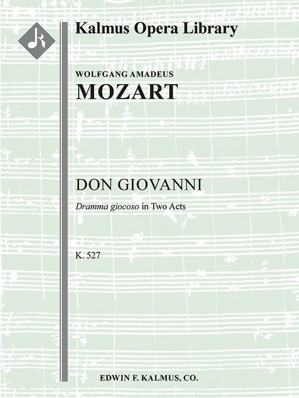 Don Giovanni, K. 527 (Complete) Score and Parts