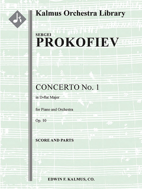 Concerto For Piano No. 1 In D-Flat, Op. 10 Conductor Score & Parts