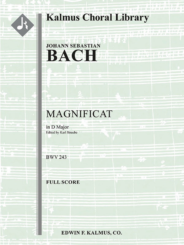 Magnificat In D, Bwv 243 Conductor Score
