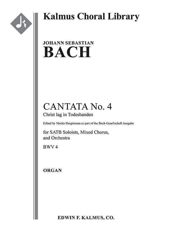 Cantata No. 4: Christ Lag In Todesbanden, Bwv 4 (3Rd Version) Organ Part