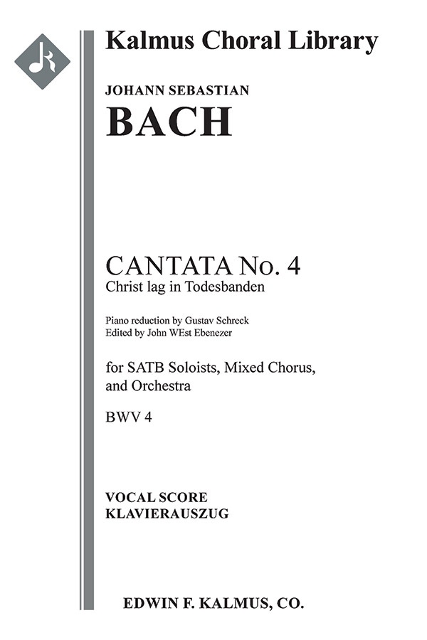 Cantata No. 4: Christ Lag In Todesbanden, Bwv 4 (3Rd Version) Choral Octavo