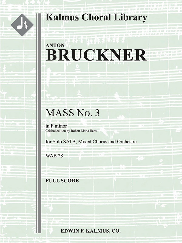 Mass No. 3 In F Minor Conductor Score