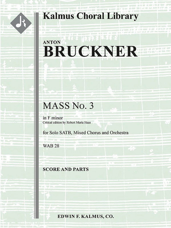 Mass No. 3 In F Minor Conductor Score & Parts