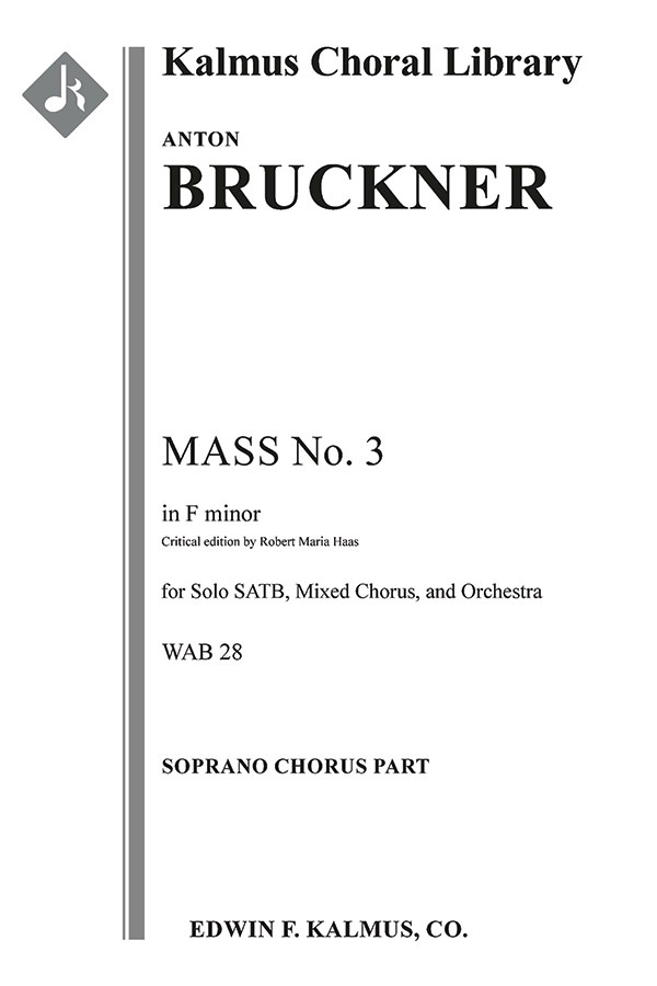 Mass No. 3 In F Minor Soprano Choral Part