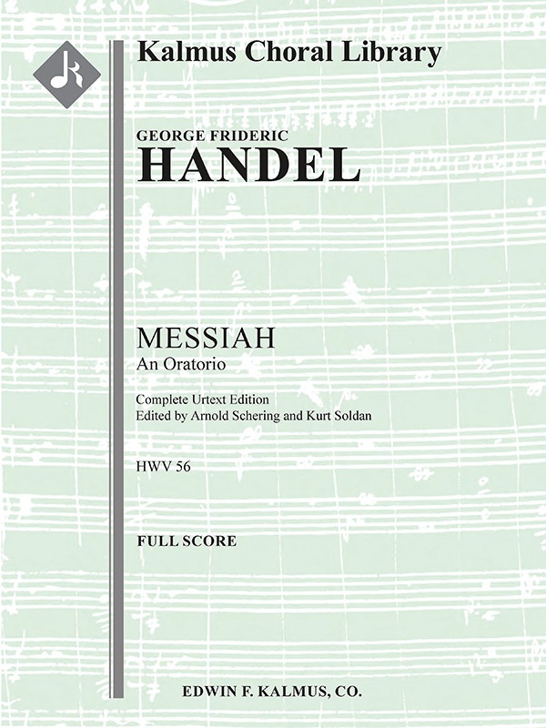 Messiah, Hwv 56 (Complete Urtext) Conductor Score