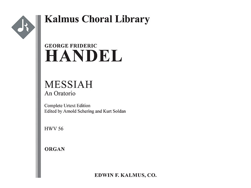 Messiah, Hwv 56 (Urtext, Complete) Organ Part