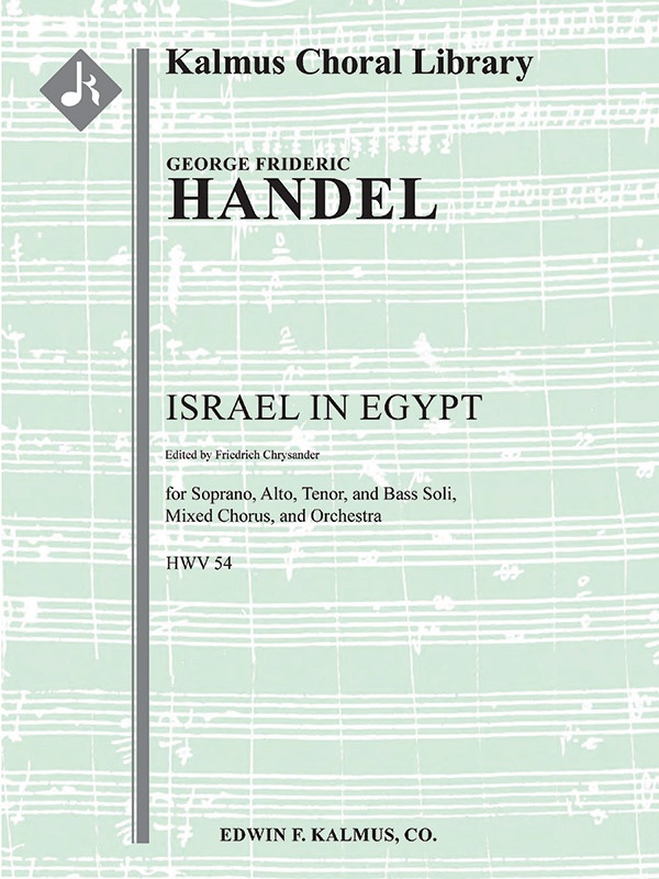 Israel In Egypt, Hwv 54 Conductor Score & Parts
