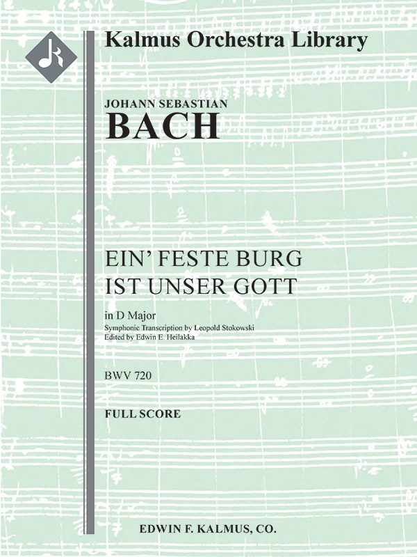 Chorale Prelude: Ein' Feste Burg Ist Unser Gott, Bwv 720 Conductor Score