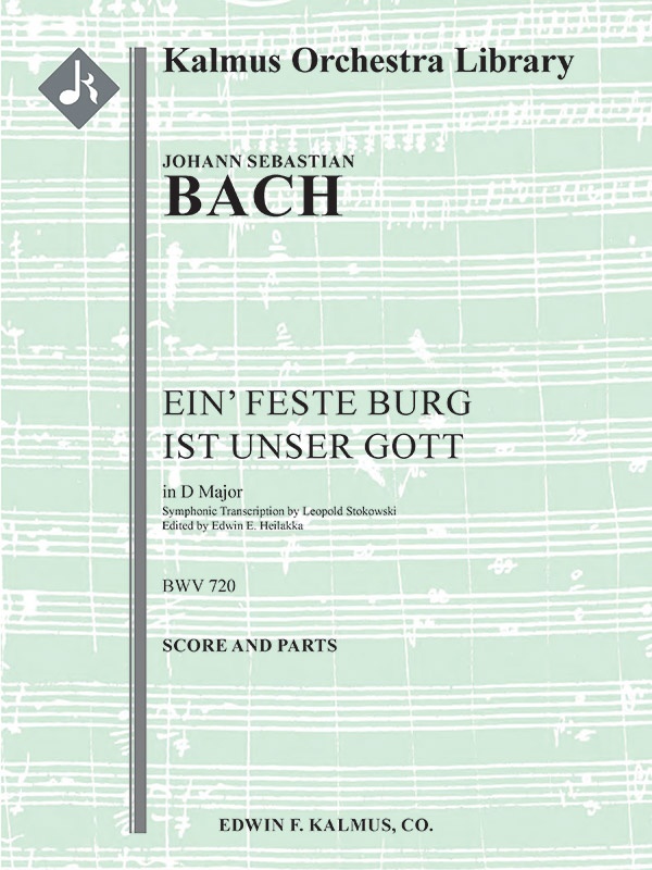 Chorale Prelude: Ein' Feste Burg Ist Unser Gott, Bwv 720 Conductor Score & Parts