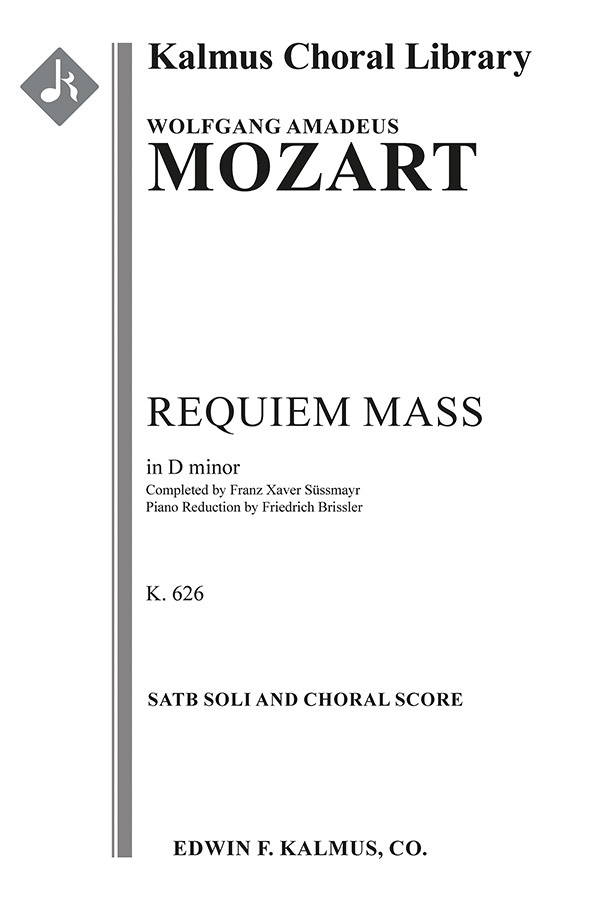 Requiem Mass In D Minor, K. 626 Vocal Score
