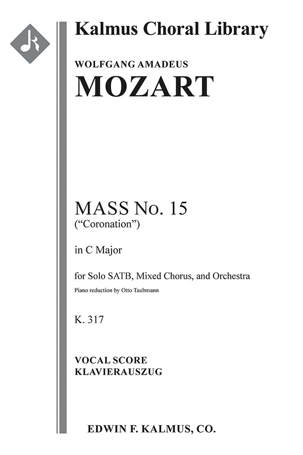 Mass No. 15 In C, K. 317 (Coronation Mass) Keyboard Accompaniment