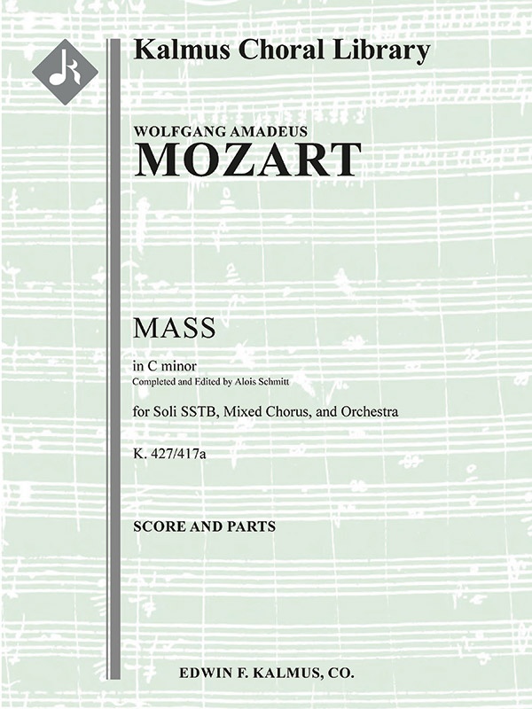 Mass In C Minor, K. 427/417A (Schmitt) Conductor Score & Parts
