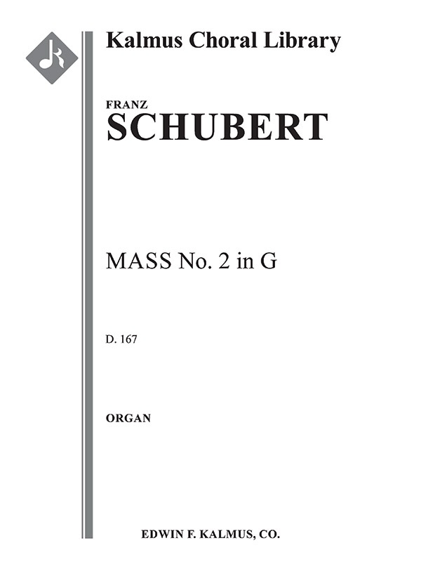 Mass No. 2 In G, D. 167 (1815) Organ Part