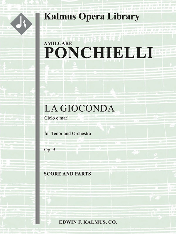 La Gioconda: Act Ii (Tenor): Cielo E Mar Conductor Score & Parts