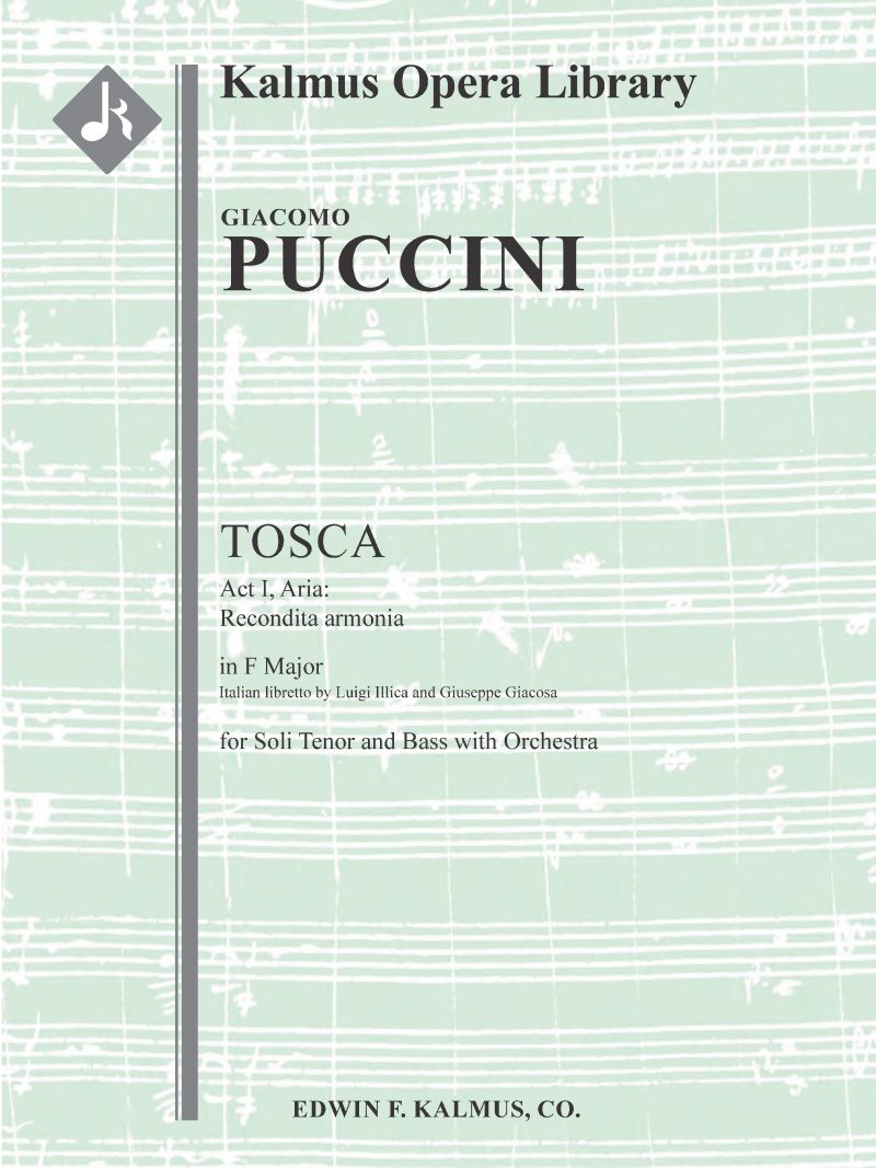 Tosca: Act I, Aria: Recondita Armonia (Tenor) (Excerpt) Conductor Score & Parts