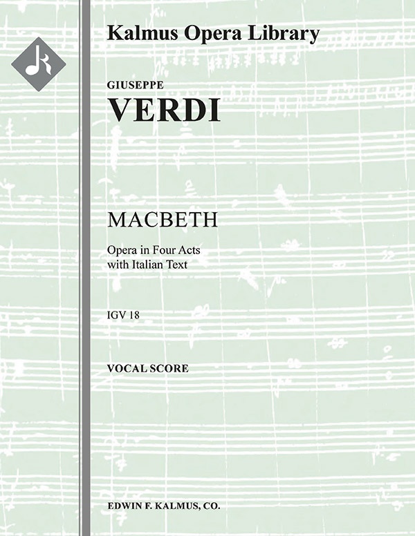 Macbeth (Complete 1865 Version) Vocal Score