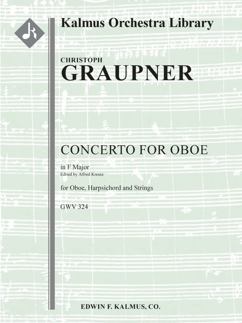 Concerto For Oboe In F, Gwv 324 Conductor Score