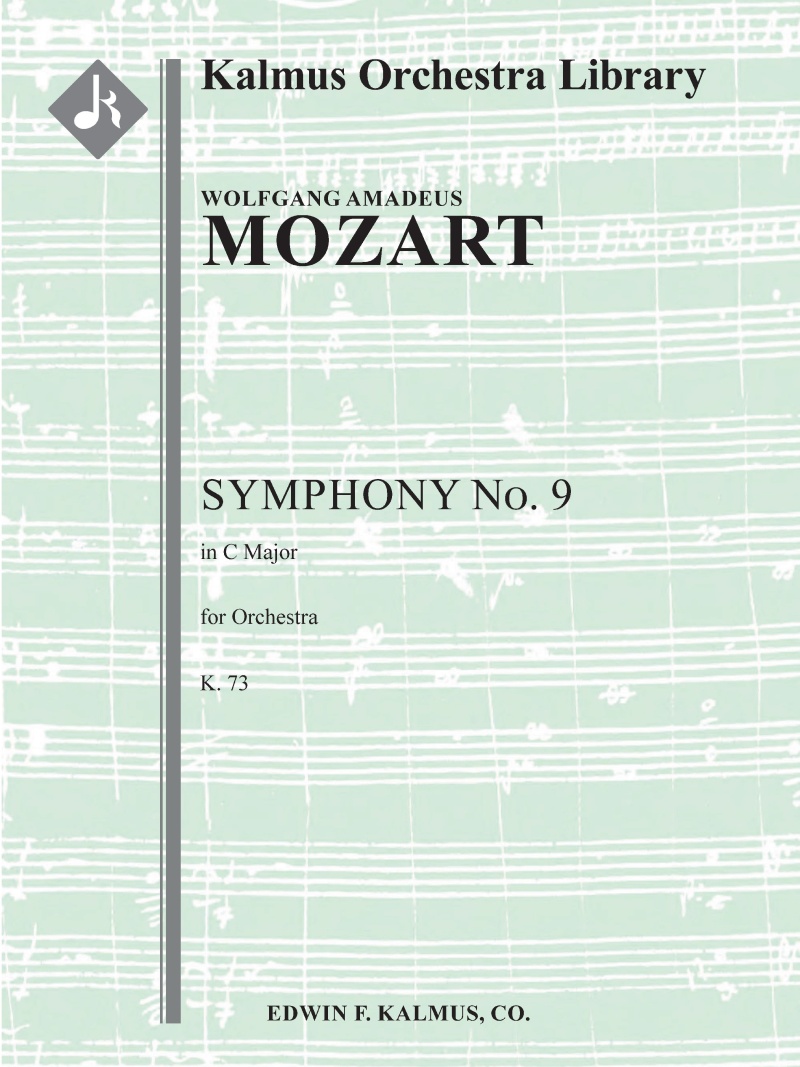 Symphony No. 9 In C, K. 73 Conductor Score