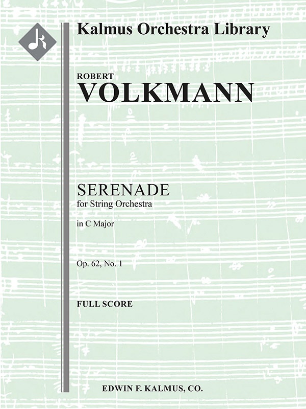 Serenade No. 1 For Strings In C, Op. 62 Conductor Score