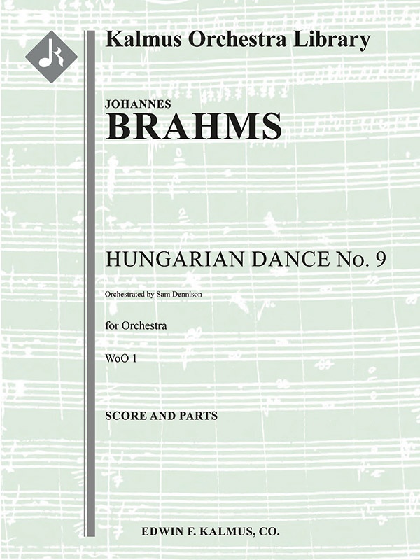Hungarian Dance No. 9, , Woo 1 Conductor Score & Parts