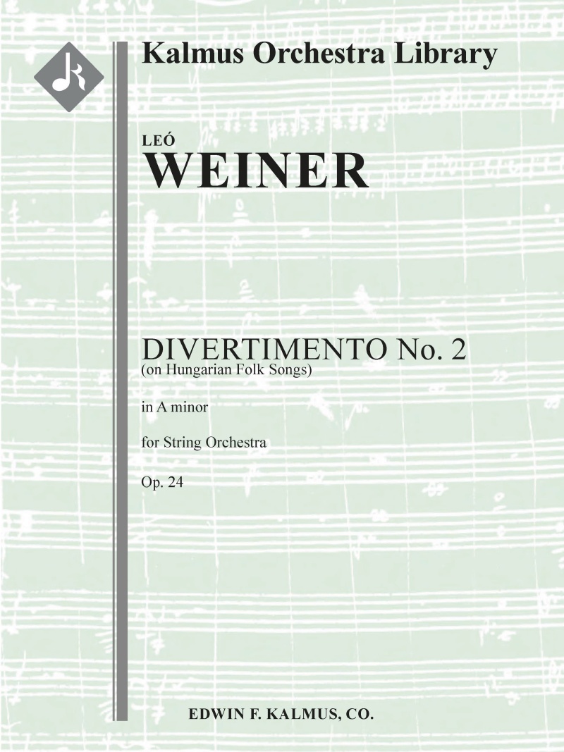 Divertimento No. 2 In A Minor, Op. 24 (On Hungarian Folk Songs) Conductor Score & Parts