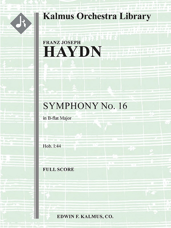 Symphony No. 16 In B-Flat (Hob. I:16) Conductor Score