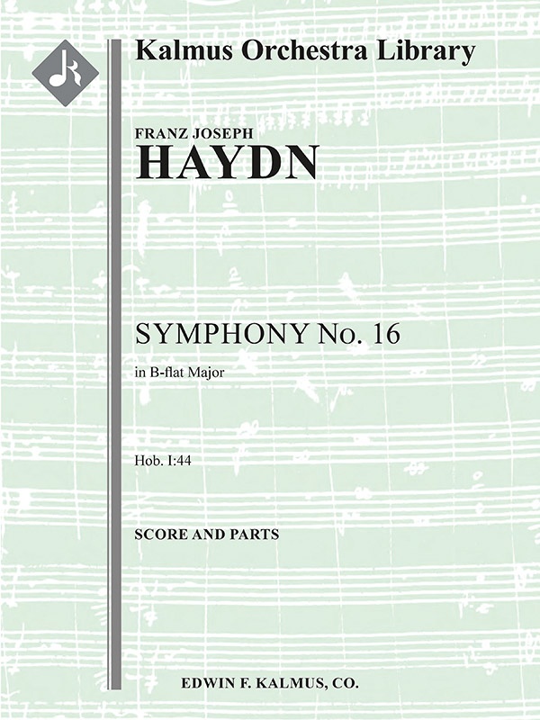 Symphony No. 16 In B-Flat (Hob. I:16) Conductor Score & Parts