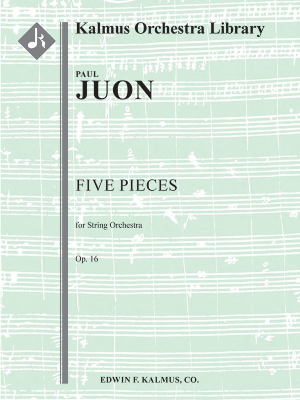 Five Pieces For String Orchestra, Op. 16 Conductor Score & Parts
