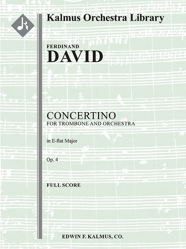 Concertino For Trombone, Op. 4 Conductor Score