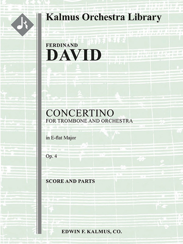 Concertino For Trombone, Op. 4 Conductor Score & Parts
