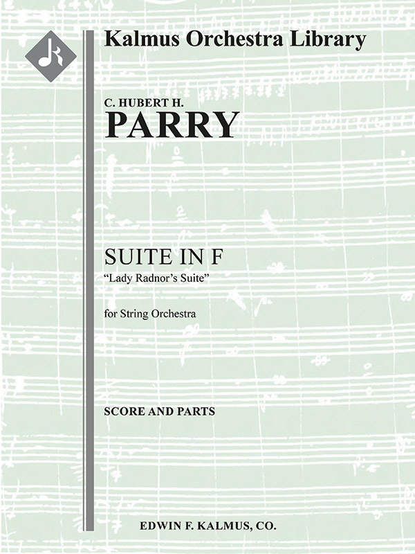 Suite In F: Lady Radnor's Suite Conductor Score & Parts