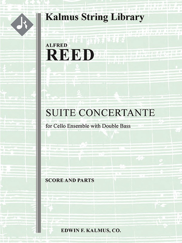 Suite Concertante For Cello Ensemble With Double Bass Conductor Score & Parts