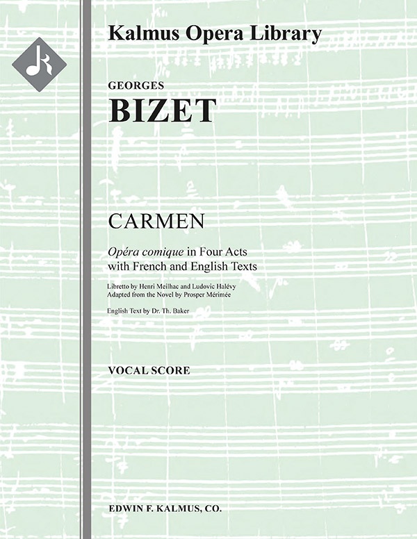 Carmen (Original French Edition, Engraved) Vocal Score
