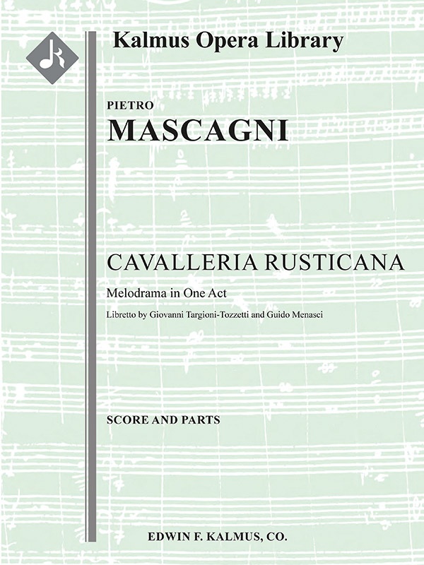 Cavalleria Rusticana (Engraved, Original Edition) Conductor Score & Parts