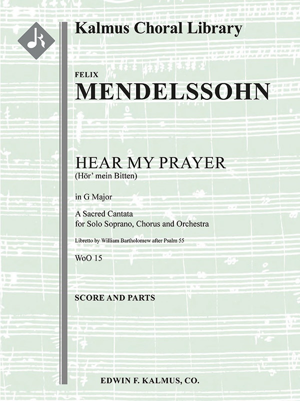 Hear My Prayer (Hor' Mein Bitten) In G Major, Woo 15 Conductor Score & Parts