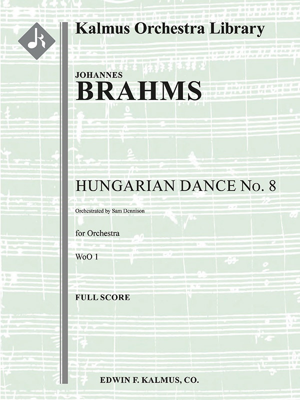 Hungarian Dance No. 8, Woo 1 Conductor Score