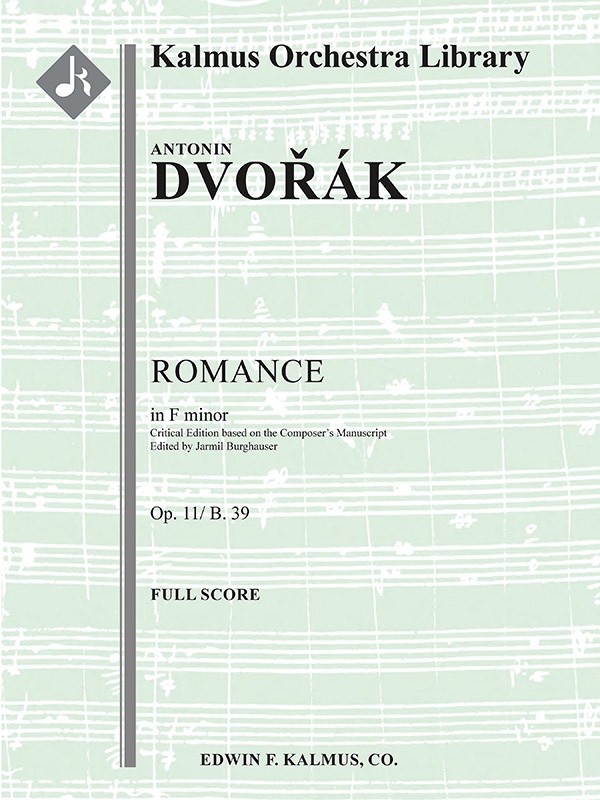 Romance In F Minor, Op. 11/ B. 39 (Critical Edition) Conductor Score