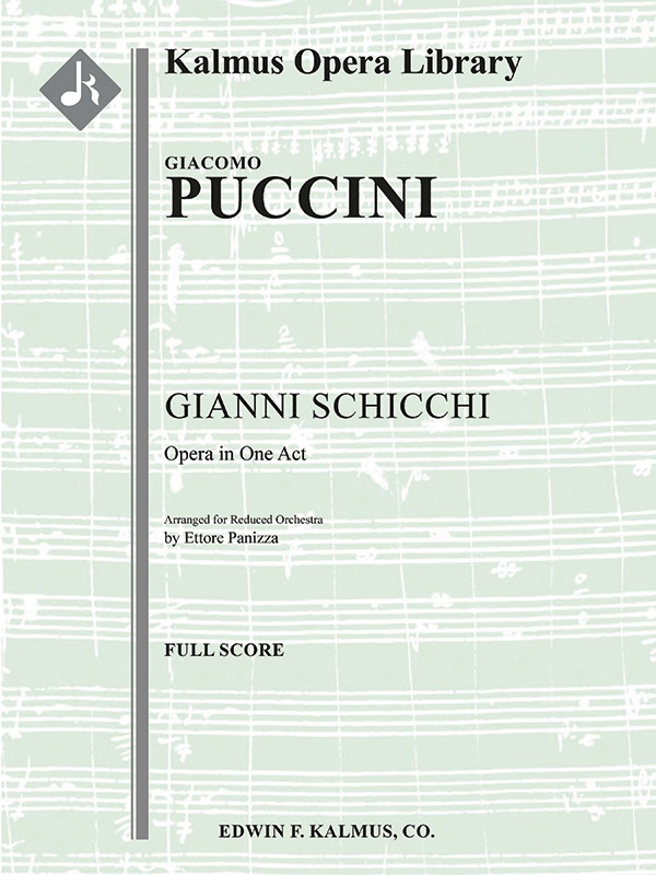 Gianni Schicchi (Reduced Orchestration) Conductor Score