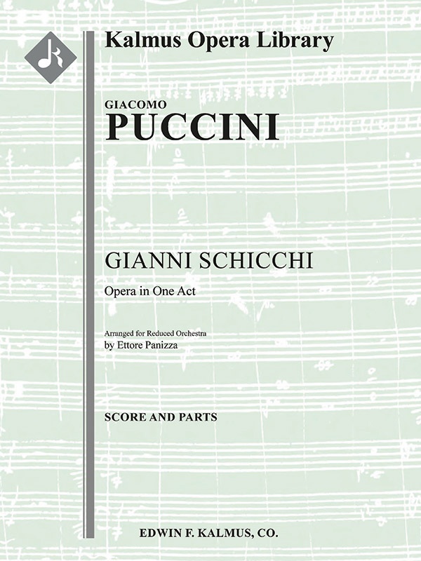 Gianni Schicchi (Reduced Orchestration) Conductor Score & Parts