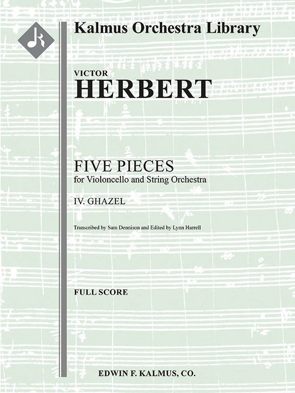 Five Pieces For Cello And Orchestra: Iv. Ghazel Full Score