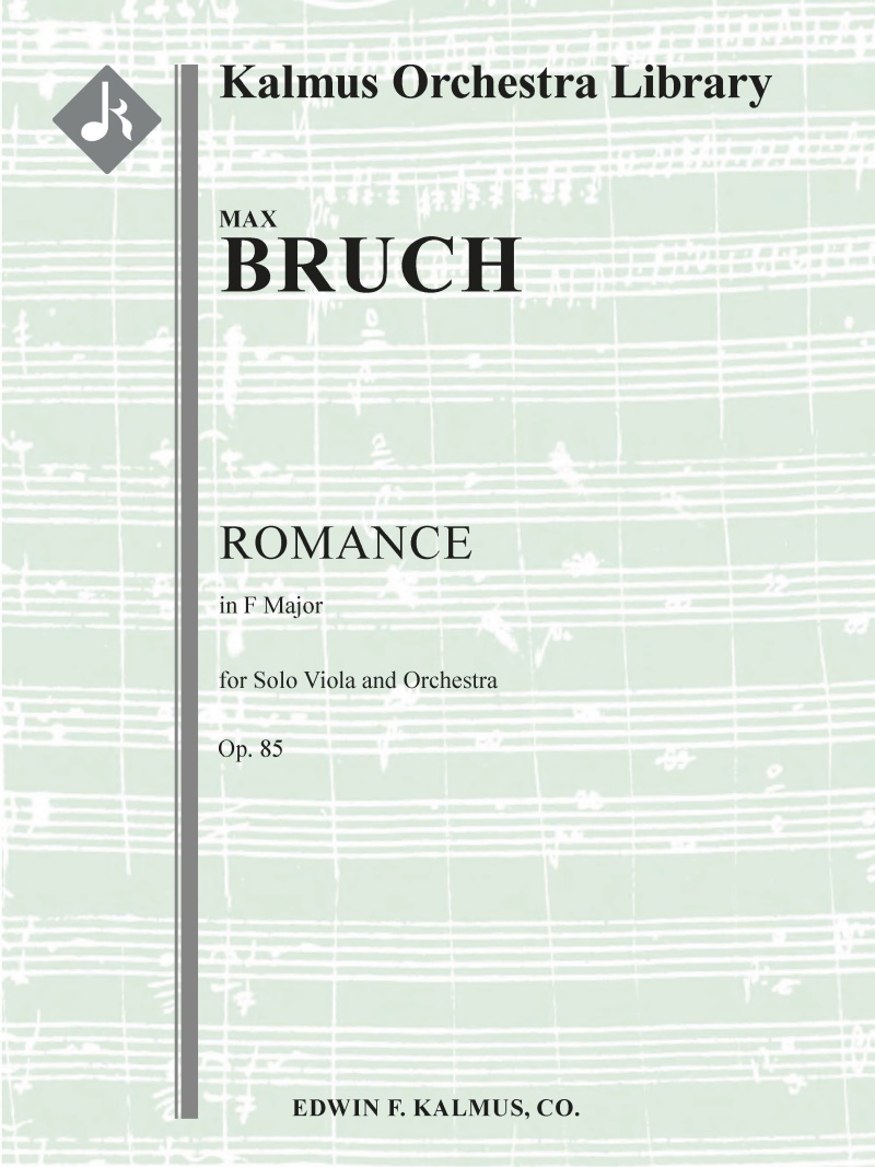 Romance In F For Viola And Orchestra, Op. 85 Conductor Score