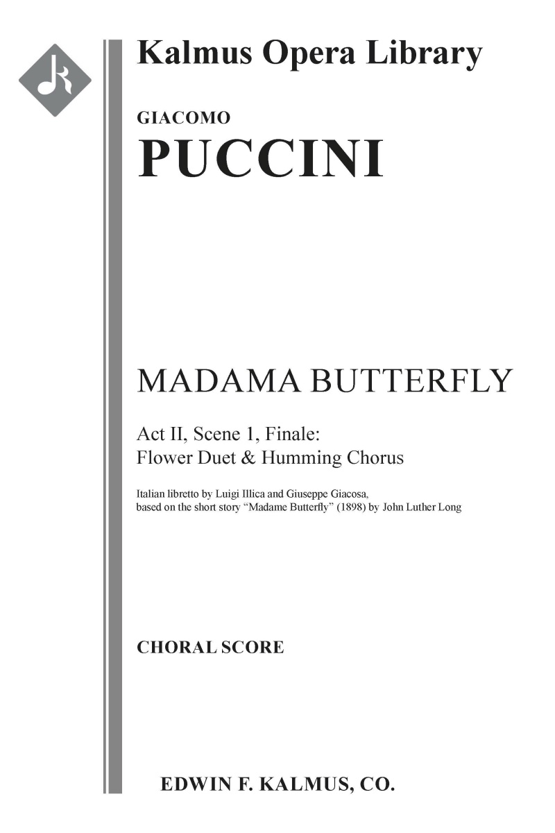 Madama Butterfly: Act II Finale Choral Score Octavo
