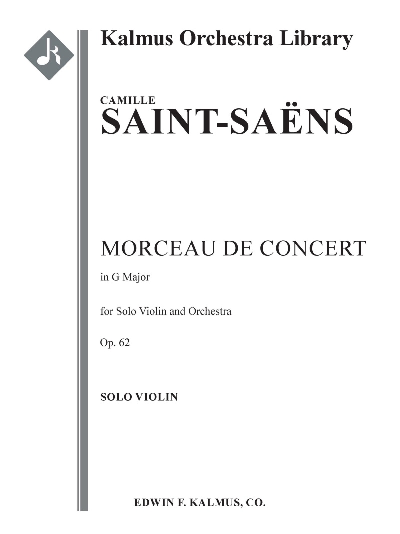 Morceau De Concert, Op. 62 Solo Violin Part
