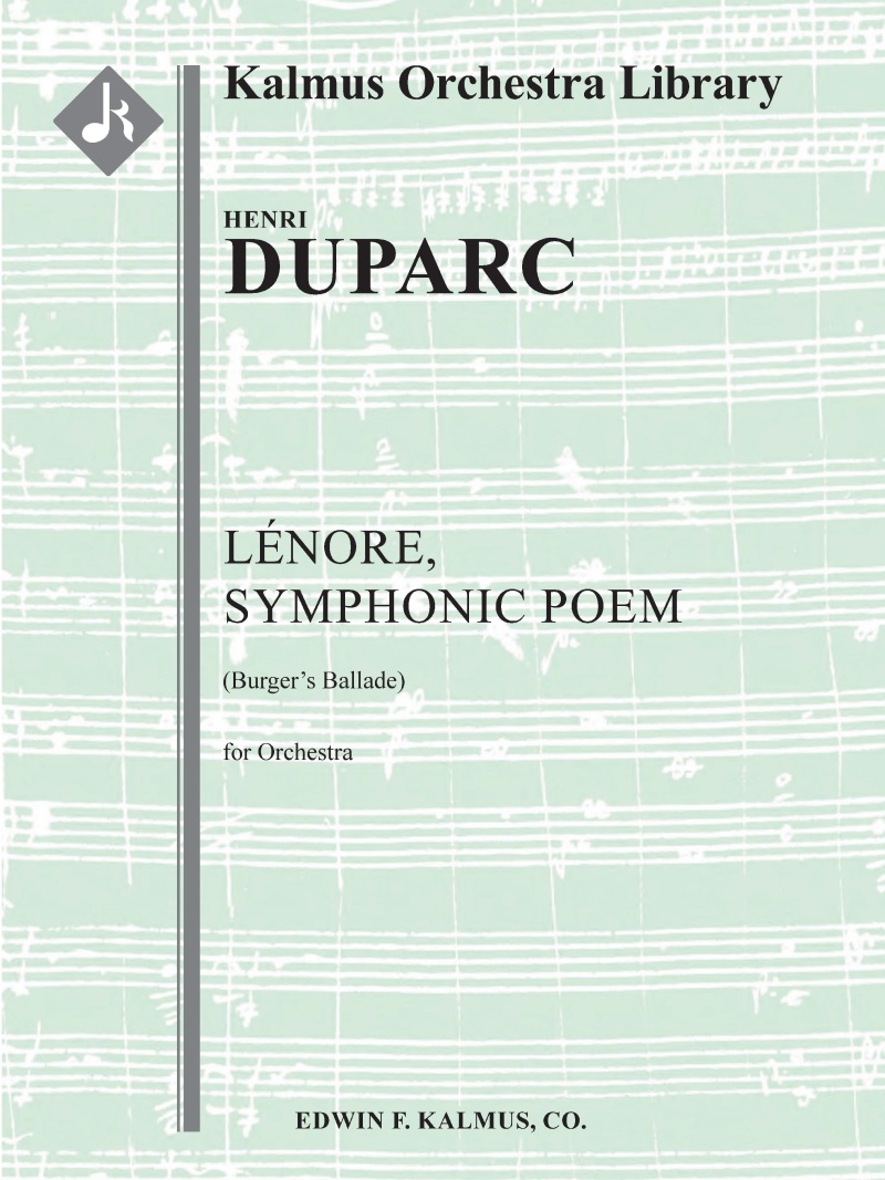 Lenore, Symphonic Poem (Burger's Ballade) Conductor Score & Parts
