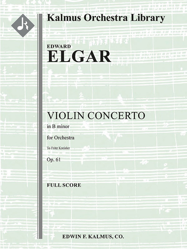 Violin Concerto in B Minor, Op. 61 Score
