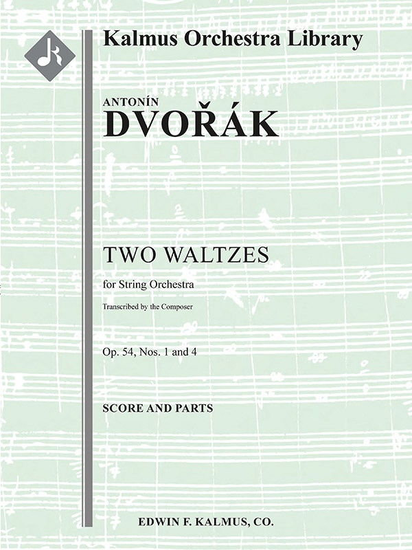 Two Waltzes, Op.54 (Composer's Transcription) Score And Parts