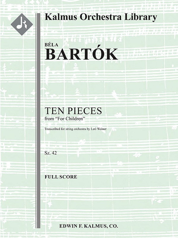 For Children, Sz. 42: Ten Pieces Conductor Score